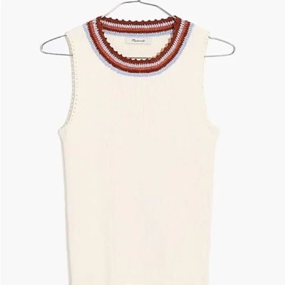 Madewell Crochet-Trimmed Sweater Tank
Women’s Large White - Picture 12 of 13